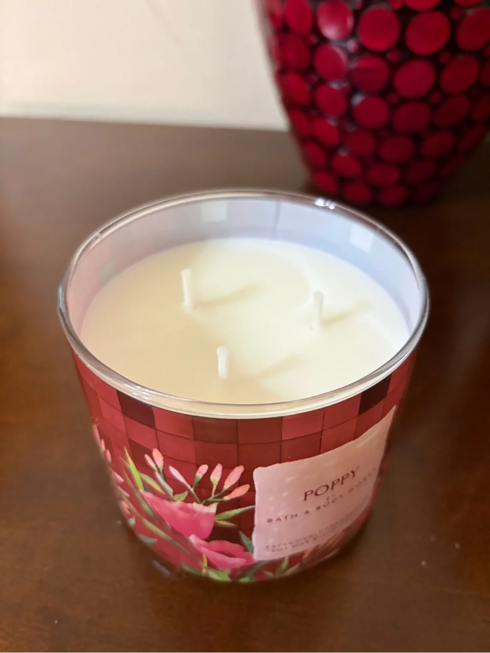 Bath & Body Works Poppy Full Size Trio - Body Wash, Body Lotion, 3 Wick Candle